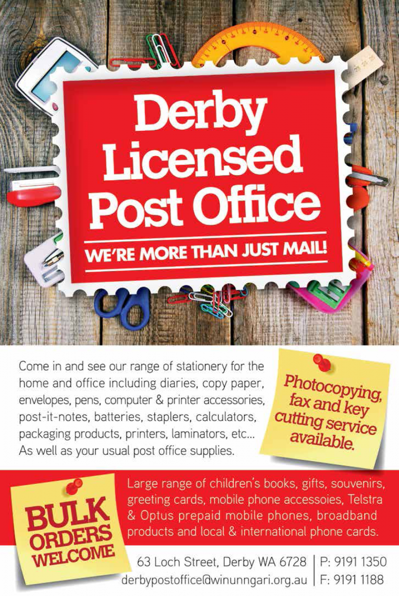 Derby Licensed Post Office | West Kimberley Directory